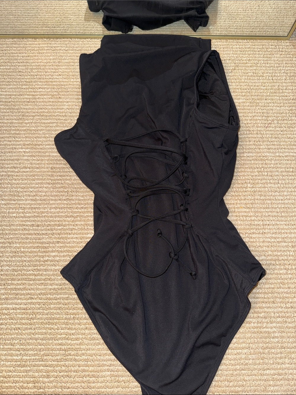 Ta3 Black Sleeveless Surfy Zip-Front One-Piece - Picture 3 of 3